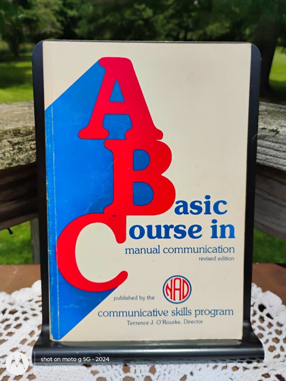 sign language book A Basic Course in Manual Communication paperback revised 1991